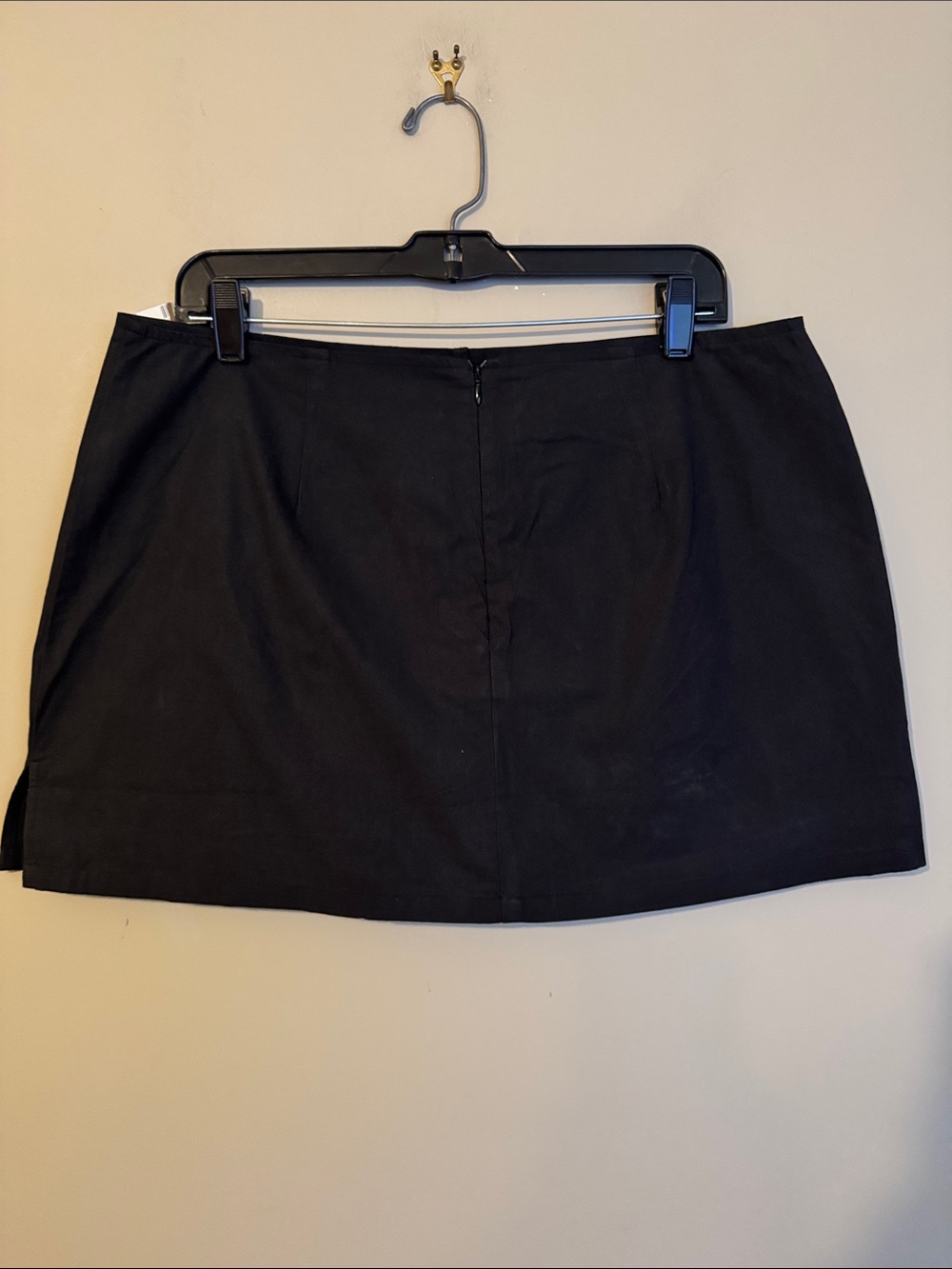 NWOT- Princess Polly Gigi cotton side slit skort, black, size US10 - Picture 10 of 12